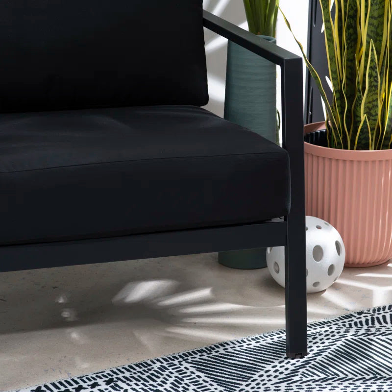 Armand Outdoor Aluminum Chair with Sunbrella Cushions