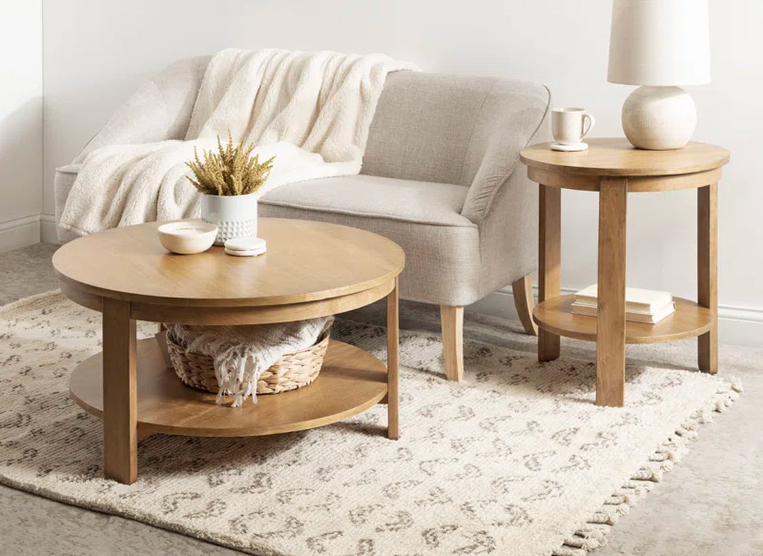 Prayash Tiered round Living Room Coffee Table