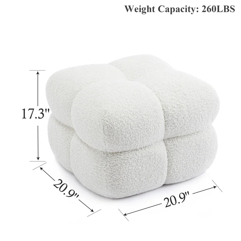 Robertas 20.9'' Wide Sherpa Ottoman