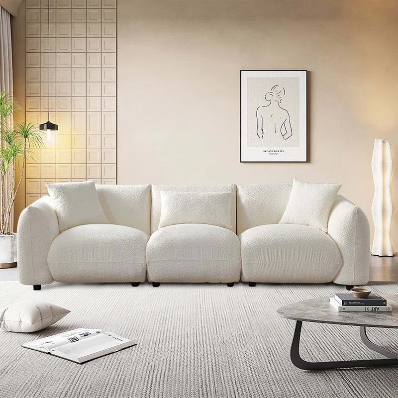 Melachroini Mid Century Modern Couch 3-Seater Sofa for Livingroom