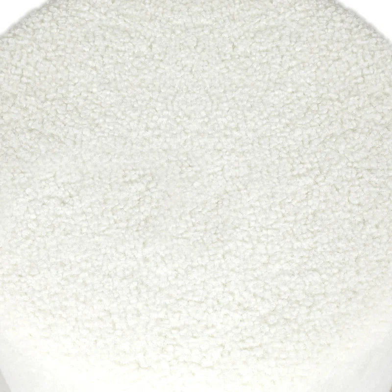 Teddy Fleece round Ottoman with Stroage