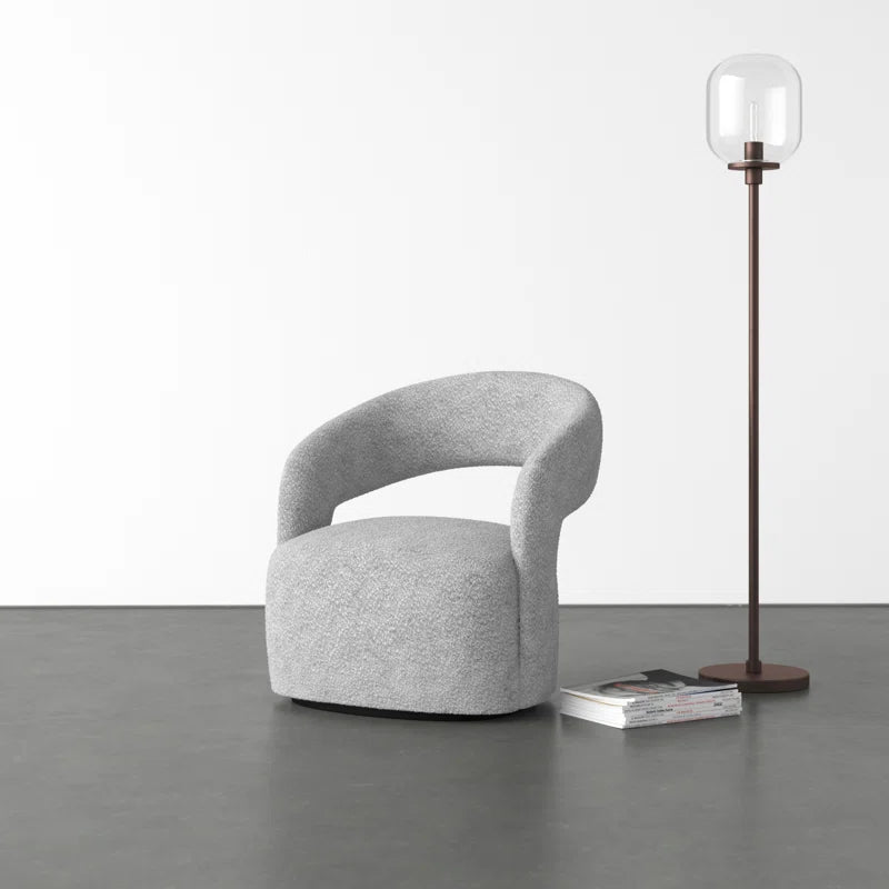 Teo Upholstered Swivel Armchair