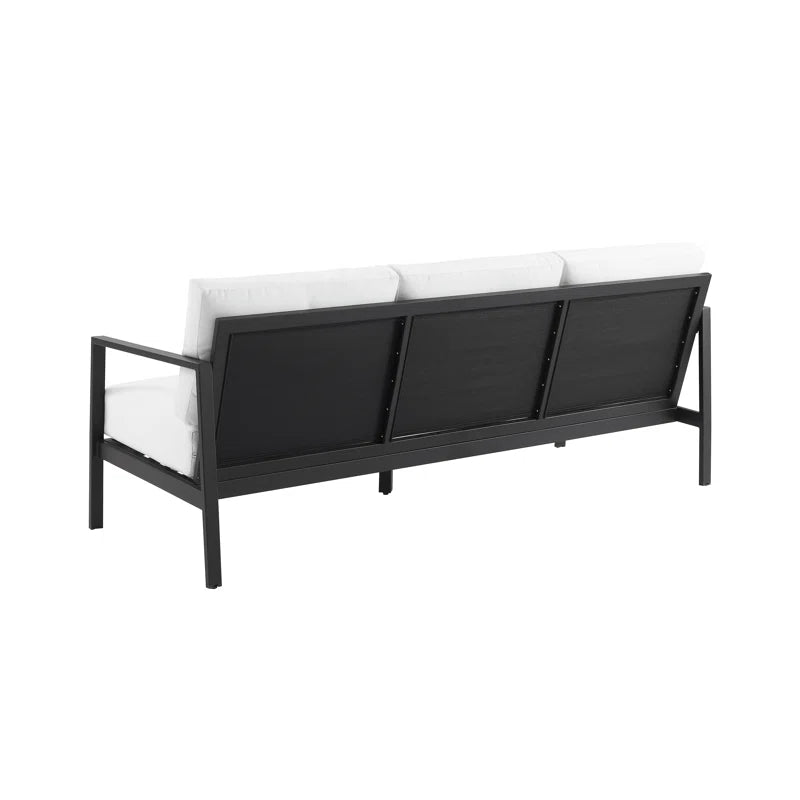Armando 75” Aluminum Outdoor Sofa with Sunbrella Cushions