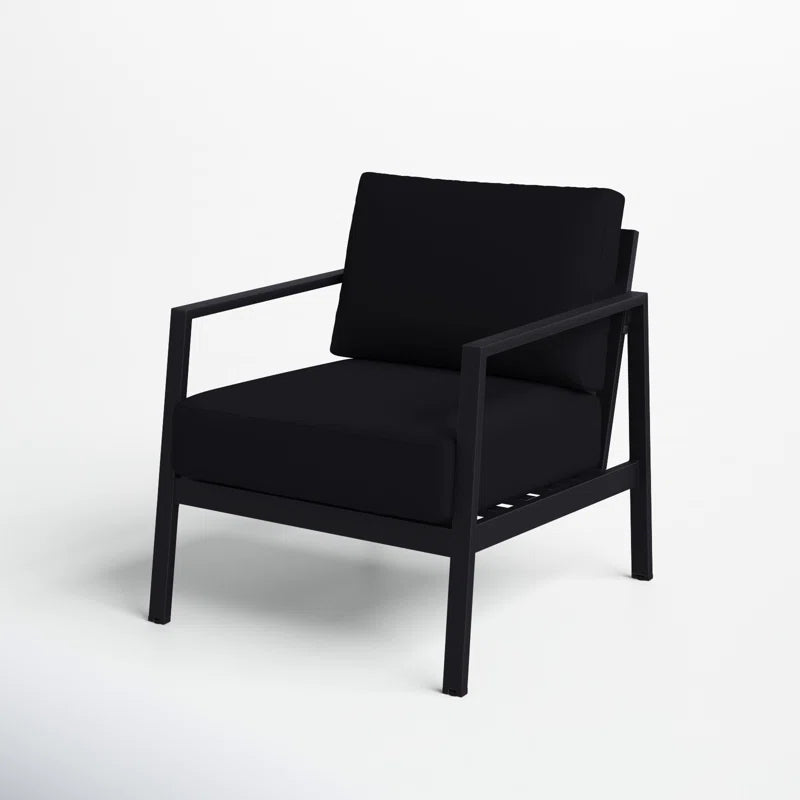 Armand Outdoor Aluminum Chair with Sunbrella Cushions