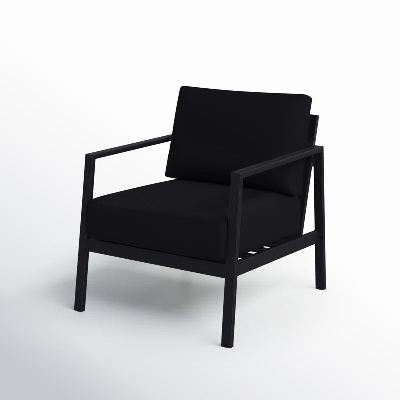 Armand Outdoor Aluminum Chair with Sunbrella Cushions