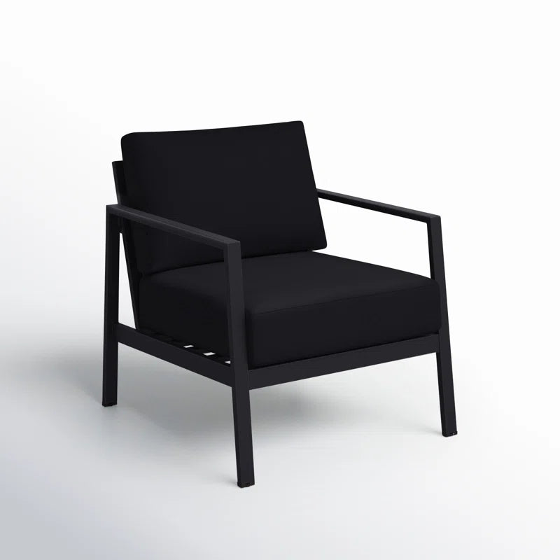 Armand Outdoor Aluminum Chair with Sunbrella Cushions