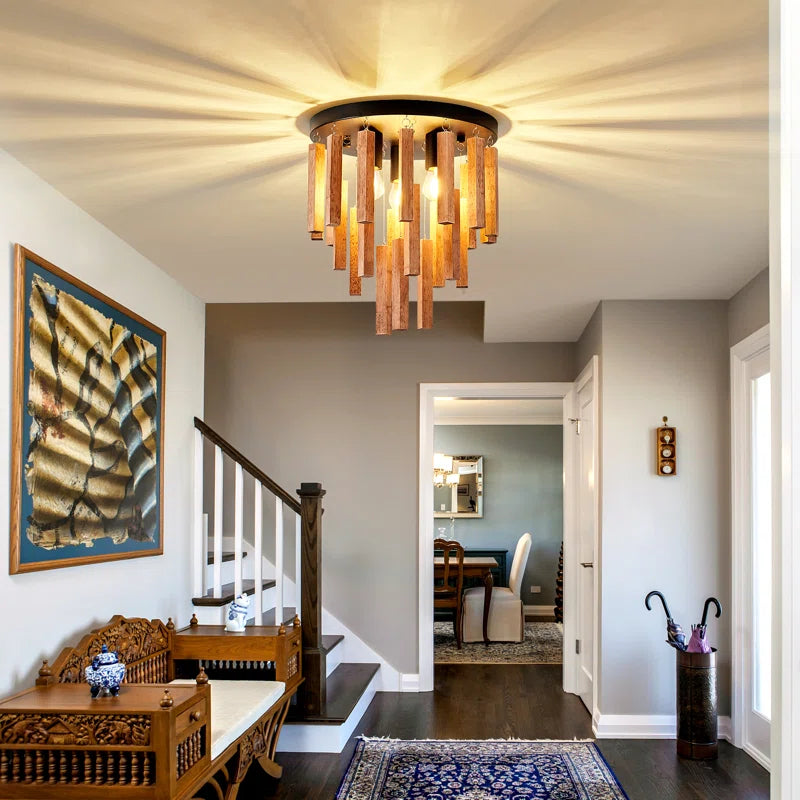Eoghainn Wood Flush Mount