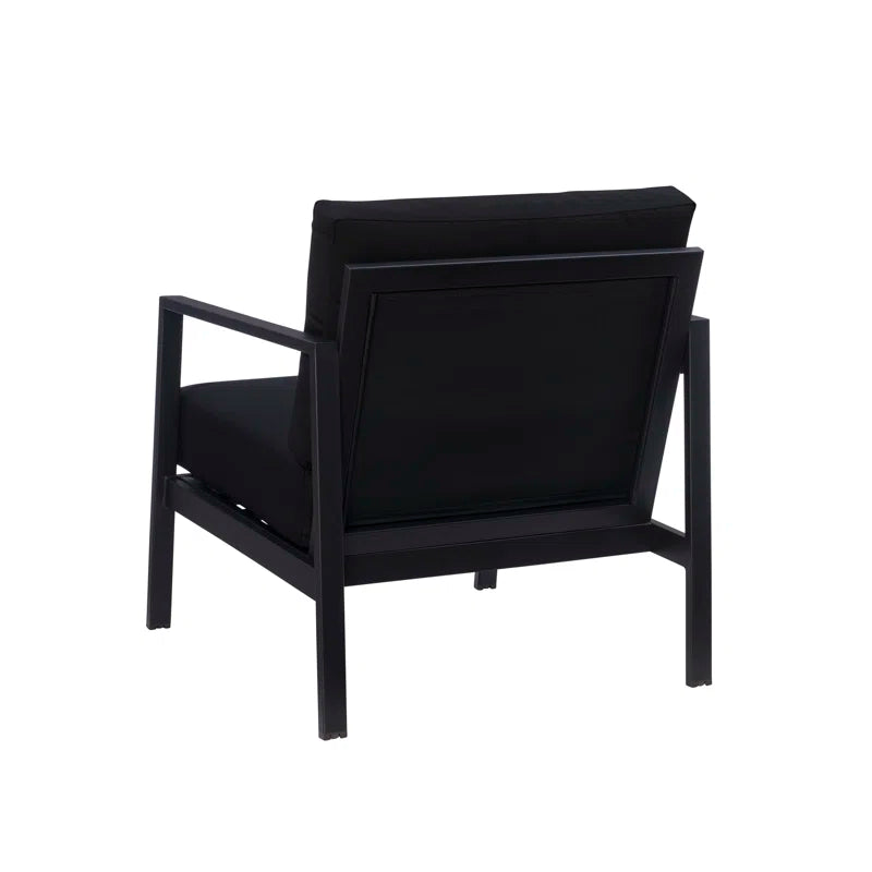 Armand Outdoor Aluminum Chair with Sunbrella Cushions