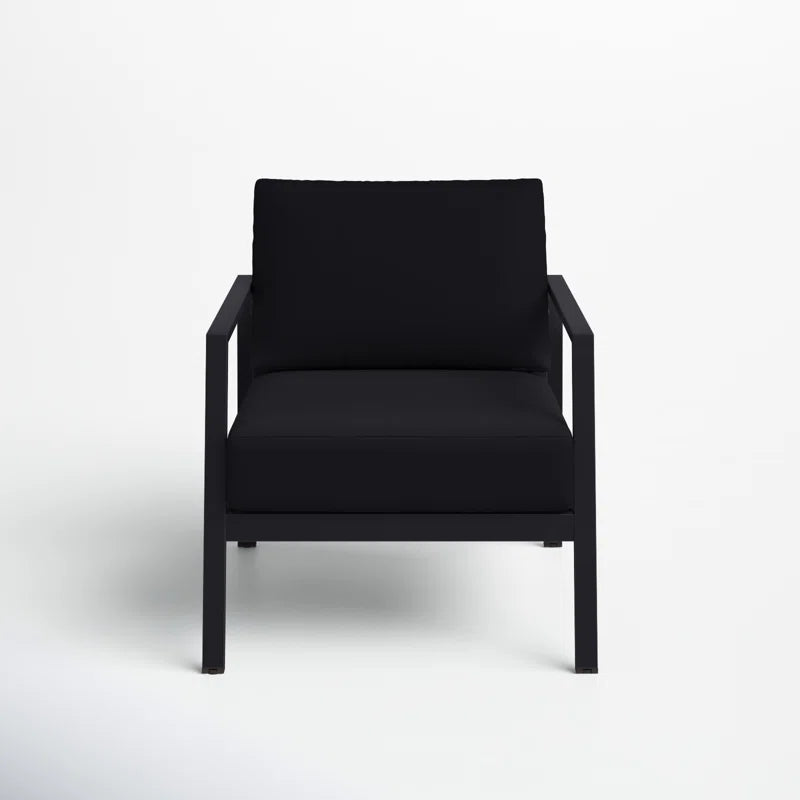 Armand Outdoor Aluminum Chair with Sunbrella Cushions