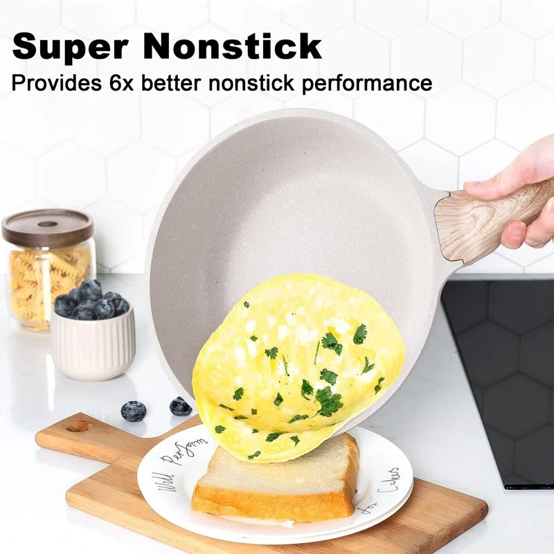 -22 Pieces Nonstick Cookware Sets with Cooking Utensils