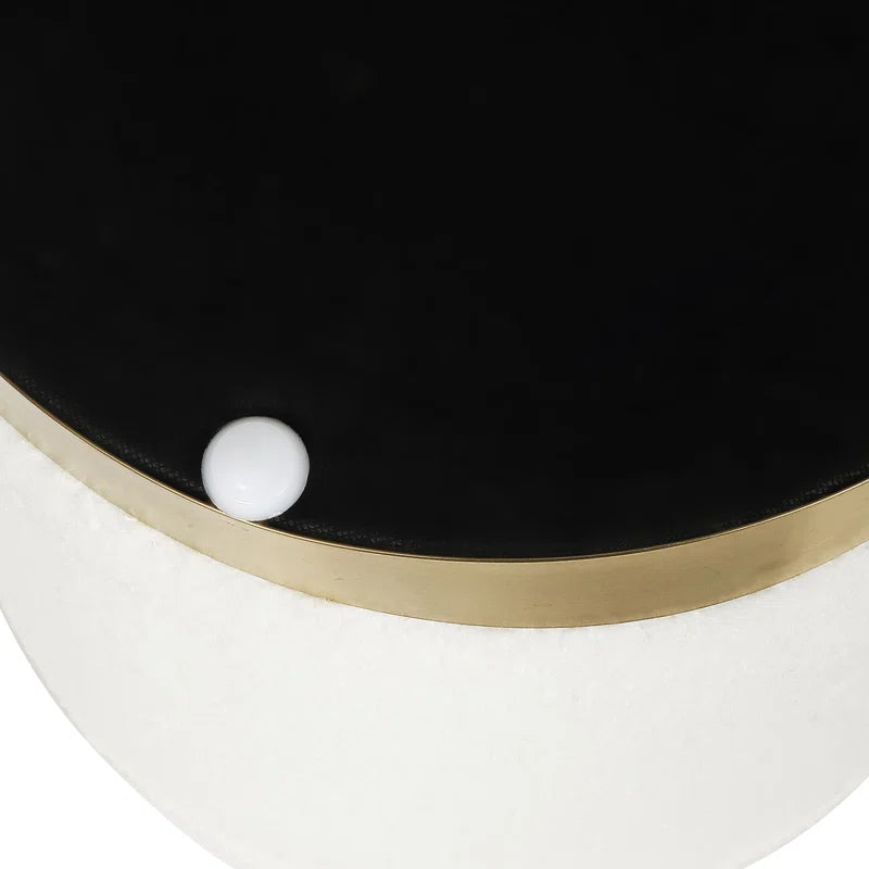 Teddy Fleece round Ottoman with Stroage