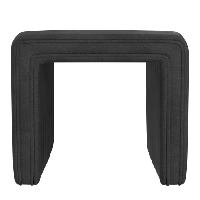 Askolds Modern Channel Ottoman - Faux Leather