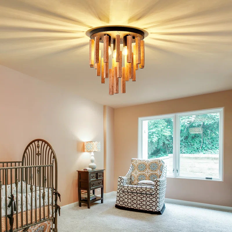 Eoghainn Wood Flush Mount