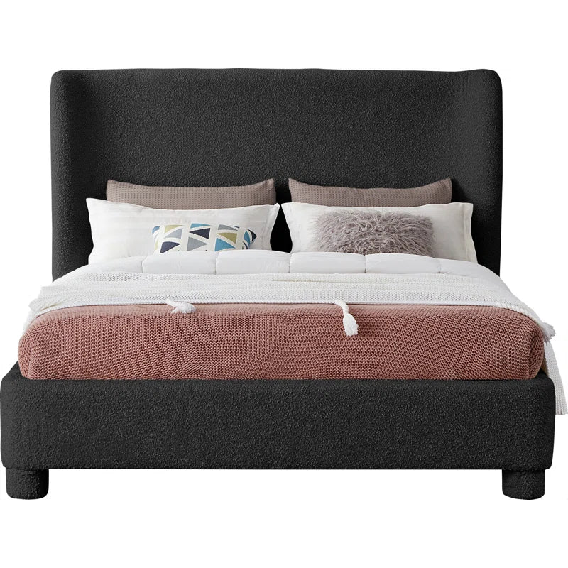 Ivyann Upholstered Unfinished Wingback Bed