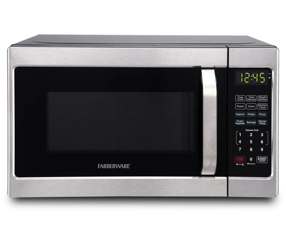 Compact Countertop Microwave Oven, 0.7 Cu. Ft. 700-Watt, Child Lock, Easy Clean Interior
