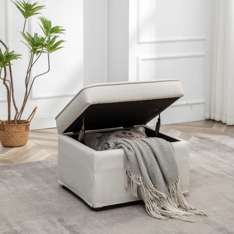 Arroliga 24.8'' Wide Square Storage Ottoman