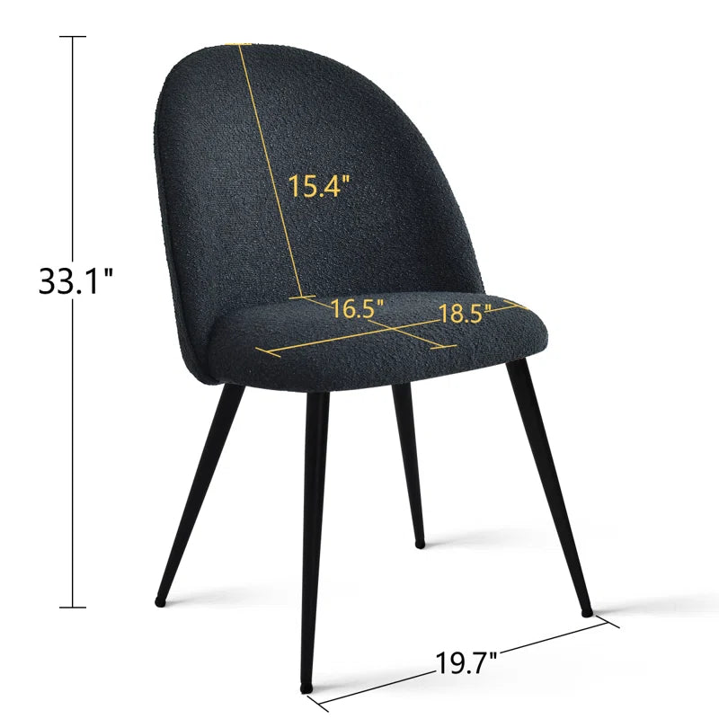 Bende Look Fabric Dining Chairs, Set of 4
