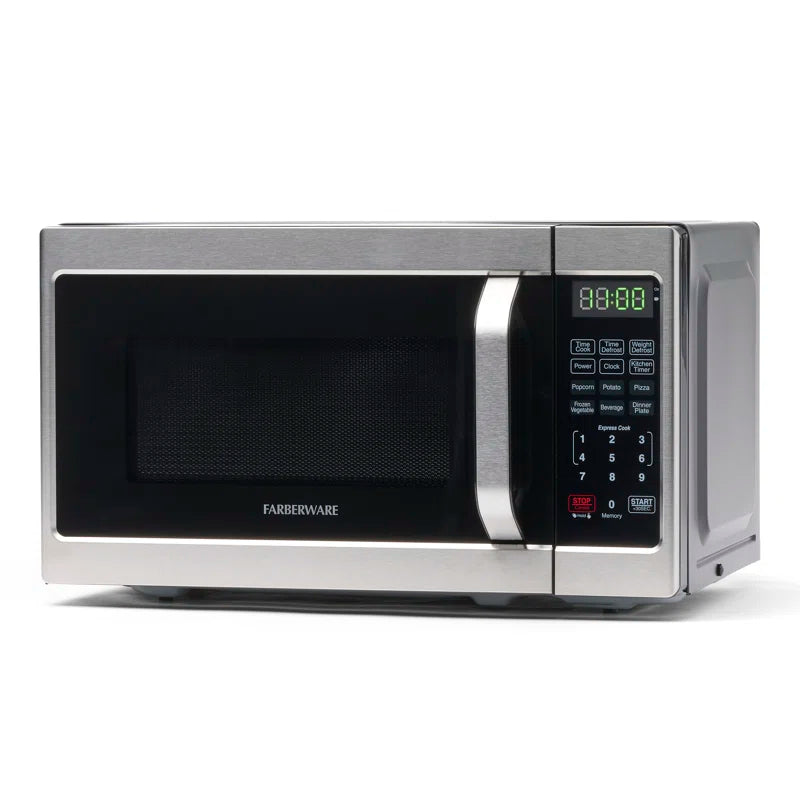 Compact Countertop Microwave Oven, 0.7 Cu. Ft. 700-Watt, Child Lock, Easy Clean Interior