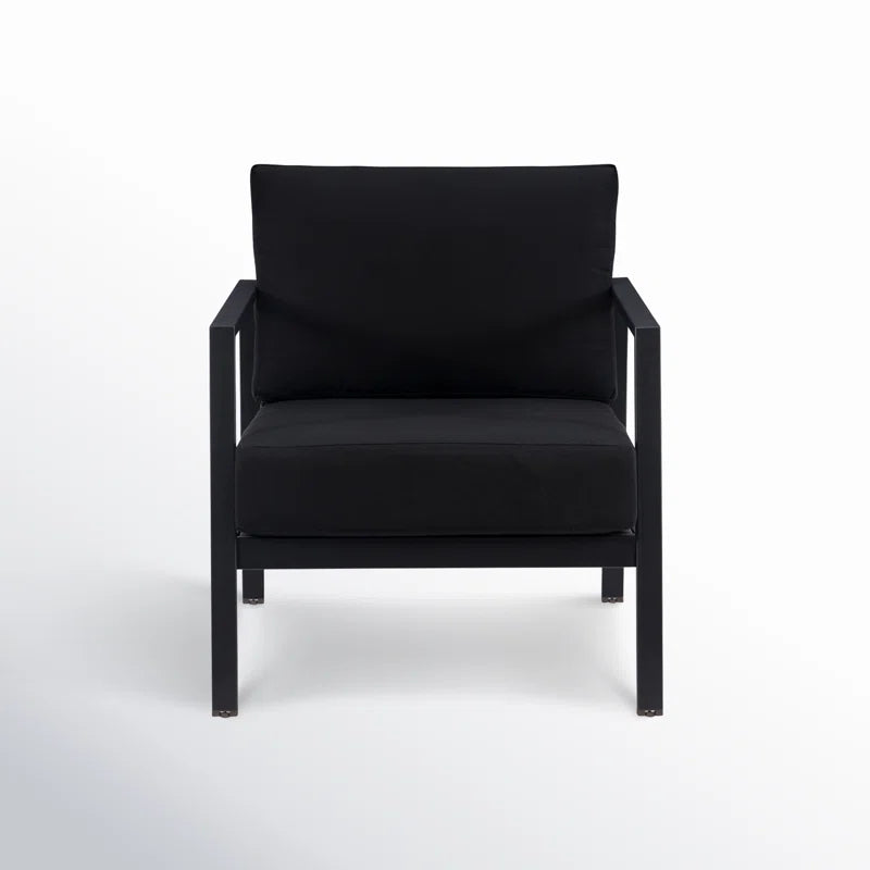 Armand Outdoor Aluminum Chair with Sunbrella Cushions