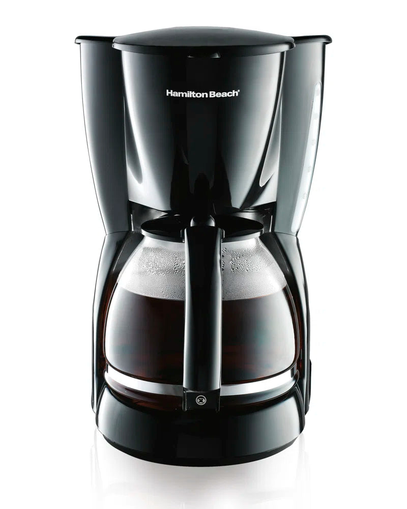 ® 12 Cup Coffee Maker Glass Carafe Black
