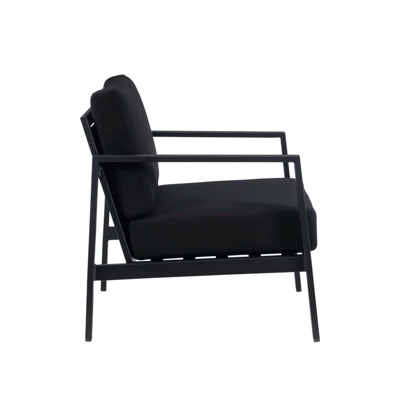 Armand Outdoor Aluminum Chair with Sunbrella Cushions