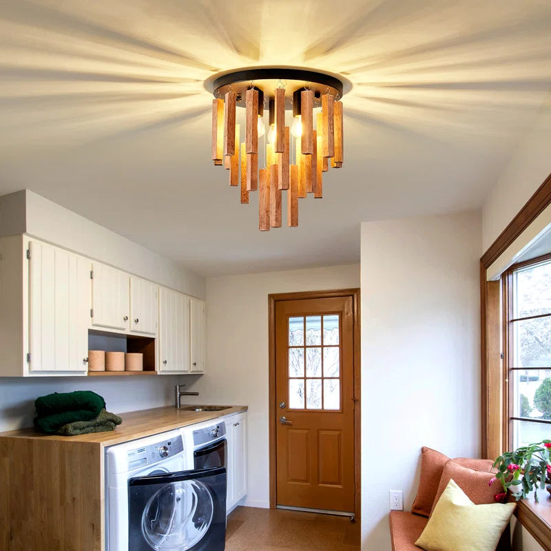 Eoghainn Wood Flush Mount
