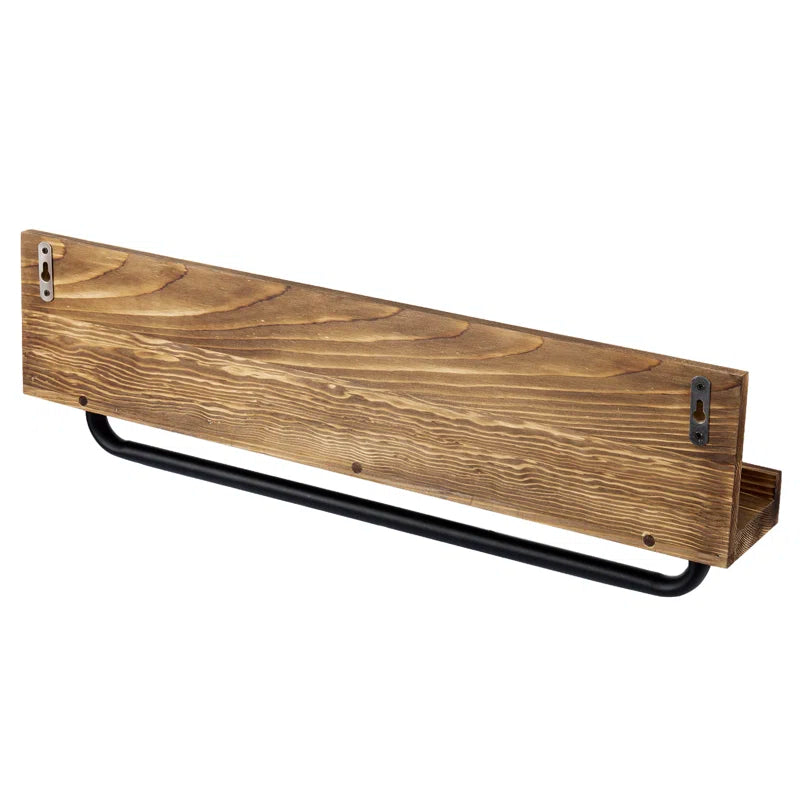 Wood 1 Wall Towel Rack