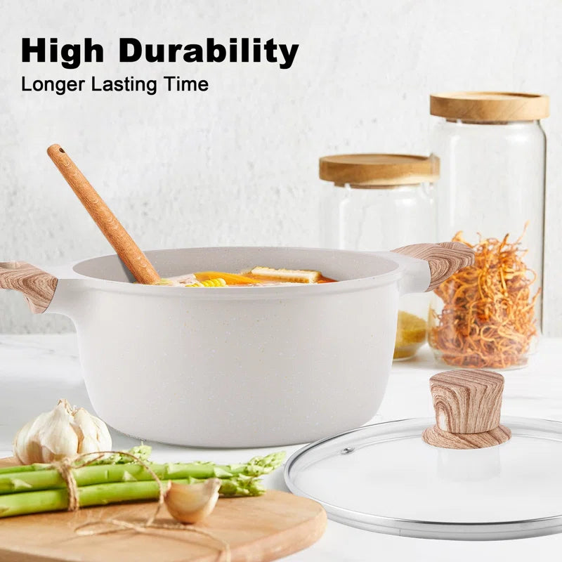 -22 Pieces Nonstick Cookware Sets with Cooking Utensils