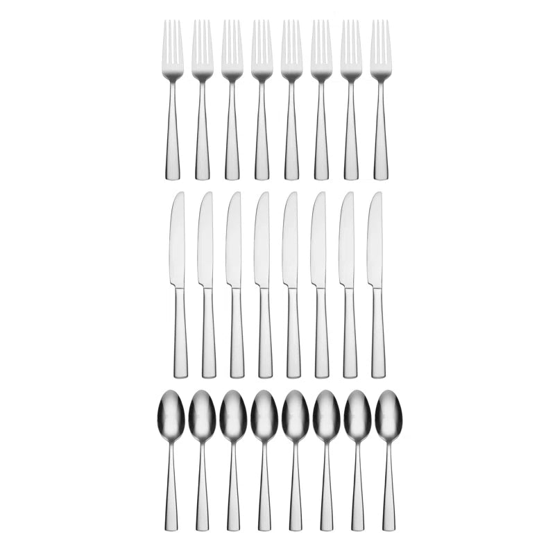 Chef'S Table 24 Piece Everyday Flatware Dining Set, Service for 8