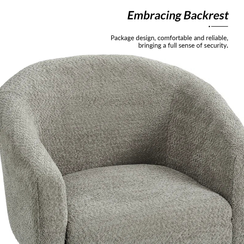 Cadie Modern Boucle Armchair with Metal Legs