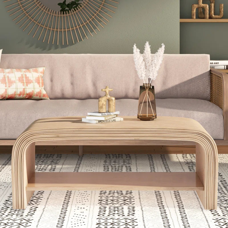 Dellamae Solid Wood Top Coffee Table