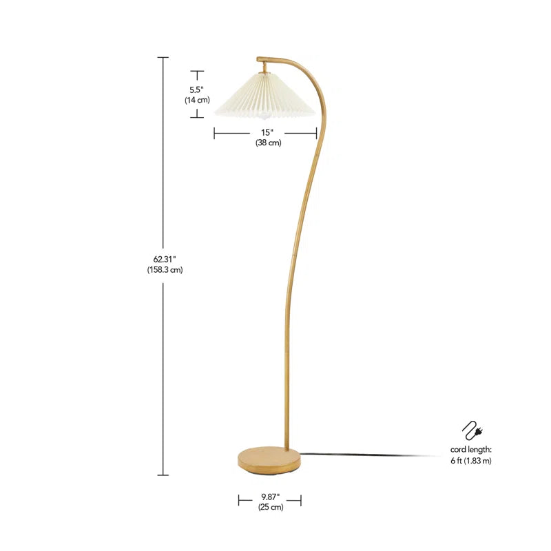 Evangeline Wood Floor Lamp