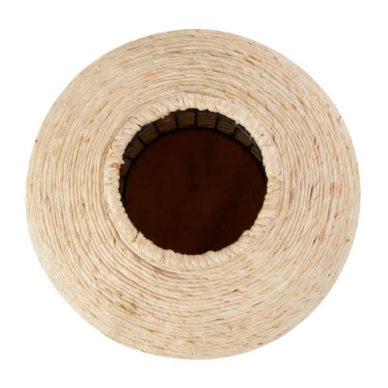 Seagrass Handmade Wrapped Decorative Vase