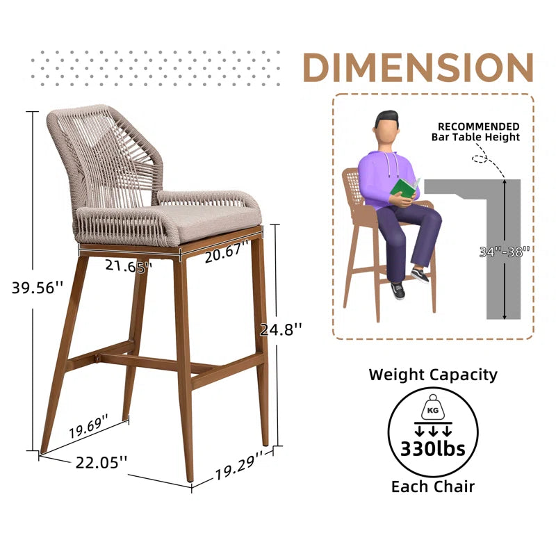 Davan Outdoor 24.8'' Counter Stool