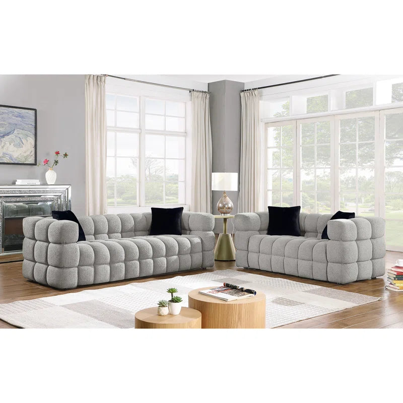 Monica 2 - Piece Boucle Living Room Set