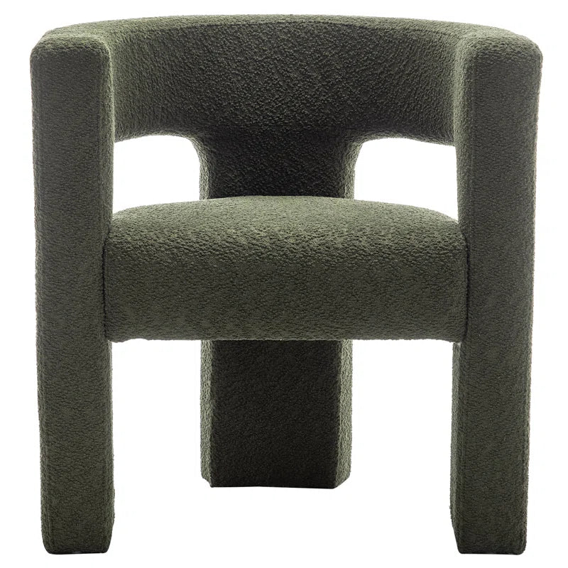 Brycie 28" Wide Boucle Upholstered Square Armchair