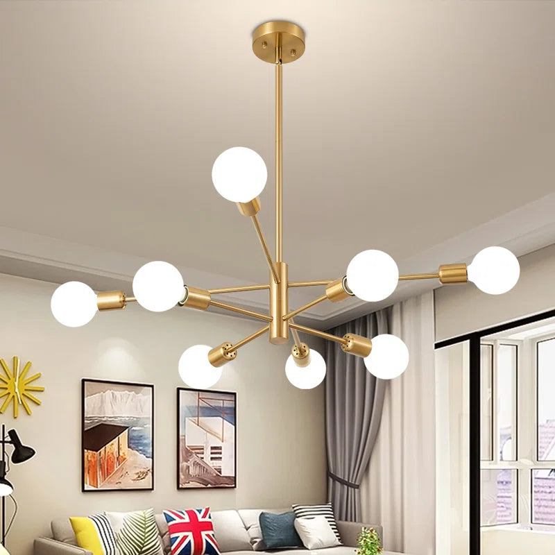 Glenarm 8-Light Modern Sputnik Sphere Chandelier