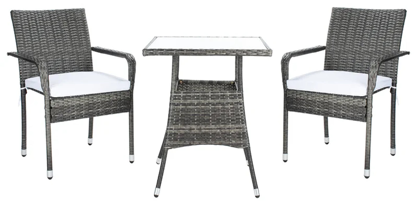 Frazer 2 - Person Square Outdoor Dining Set with Cushions