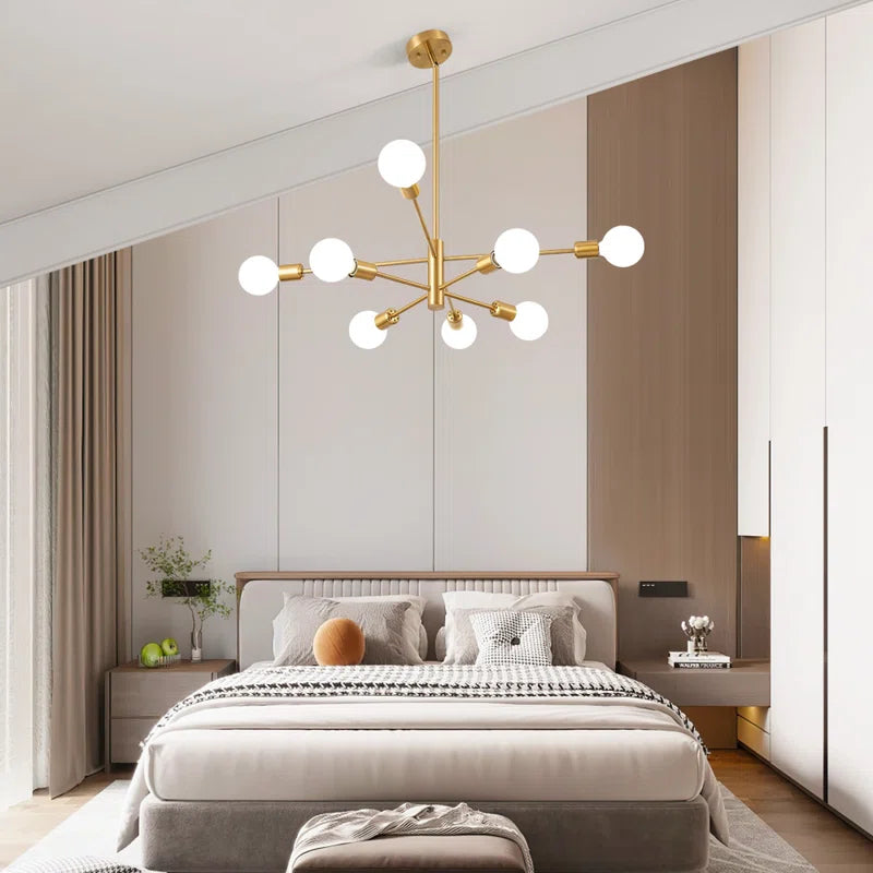 Glenarm 8-Light Modern Sputnik Sphere Chandelier