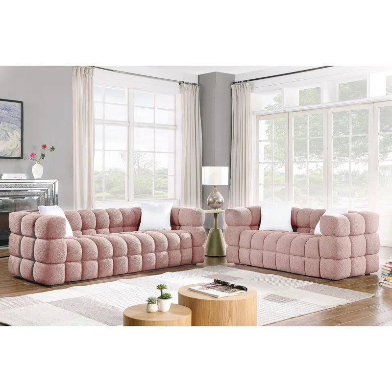 Monica 2 - Piece Boucle Living Room Set