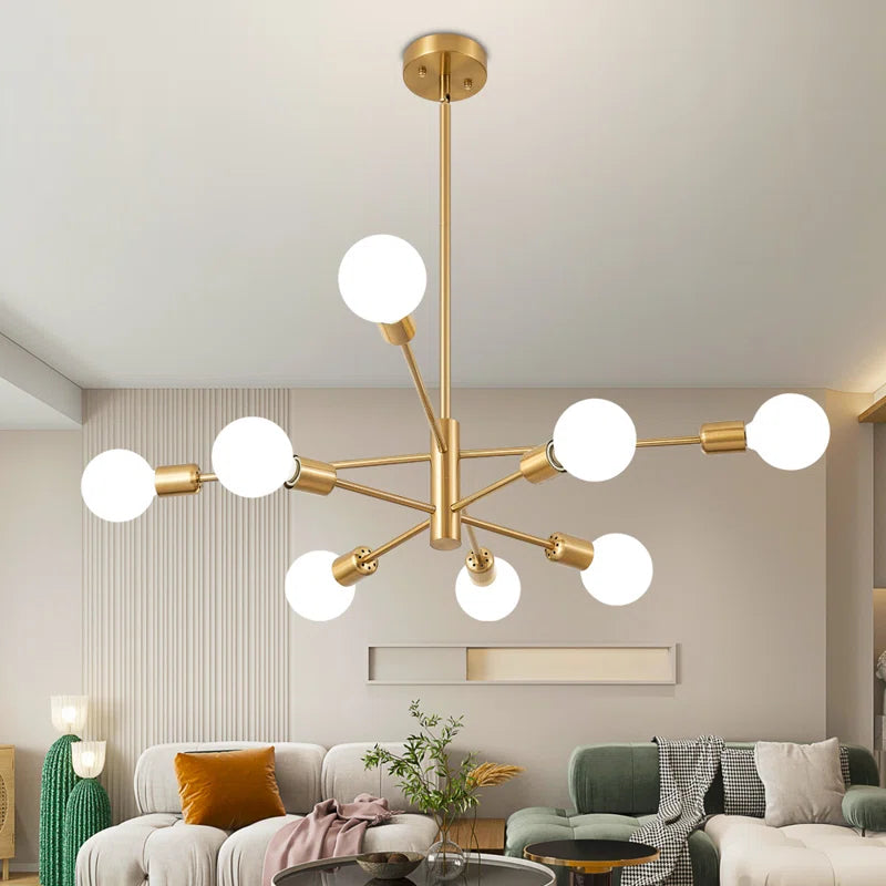 Glenarm 8-Light Modern Sputnik Sphere Chandelier