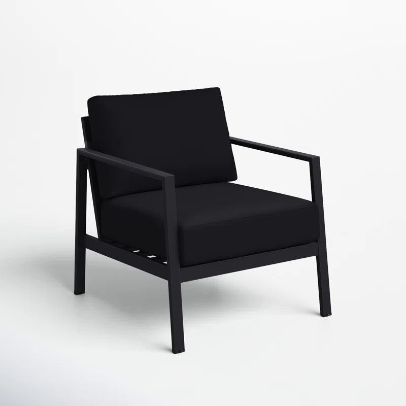 Armand  Outdoor Aluminum Chair with Sunbrella Cushions