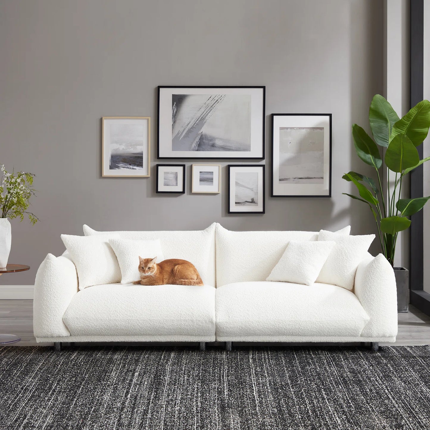 Minimal 88.9"Modern Style Sofa