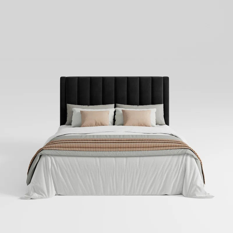 Velvet Upholstered Platform Bed