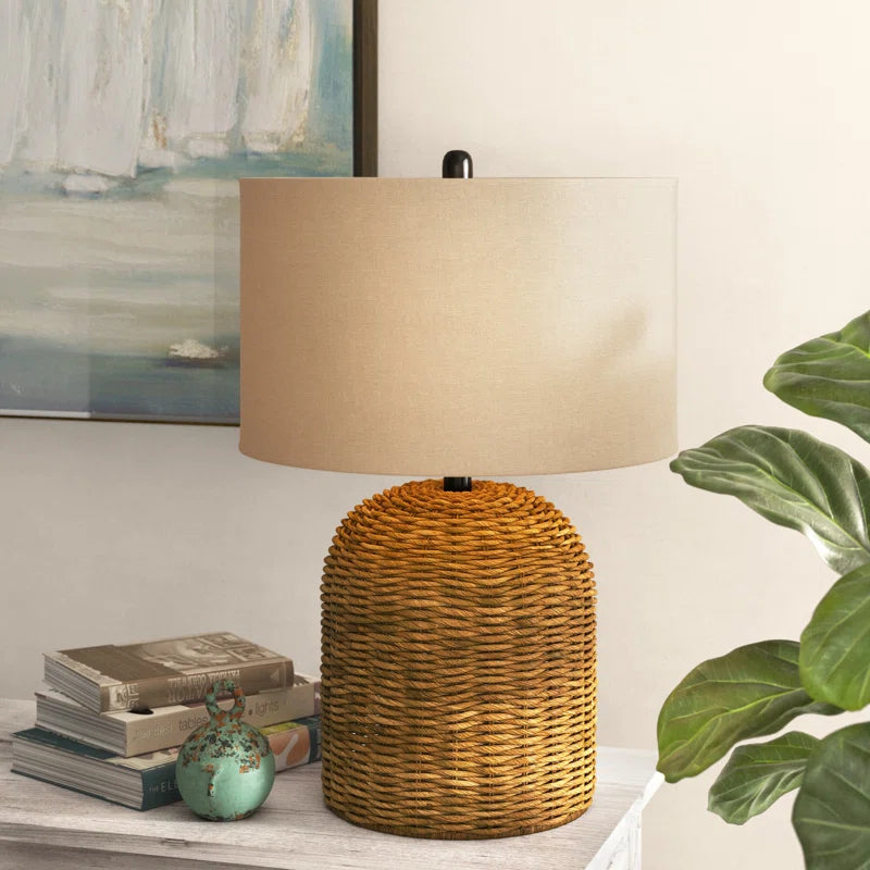 loney Rattan Table Lamp