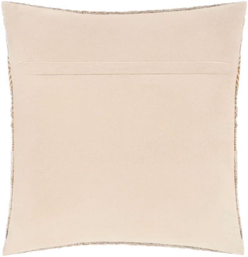 Lorens Embroidered Wool Reversible Pillow Cover