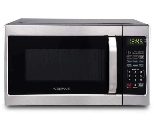 Compact Countertop Microwave Oven, 0.7 Cu. Ft. 700-Watt, Child Lock, Easy Clean Interior