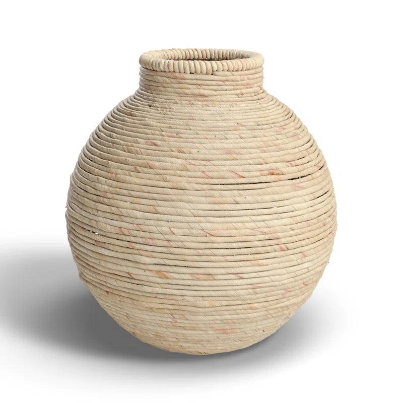 Seagrass Handmade Wrapped Decorative Vase