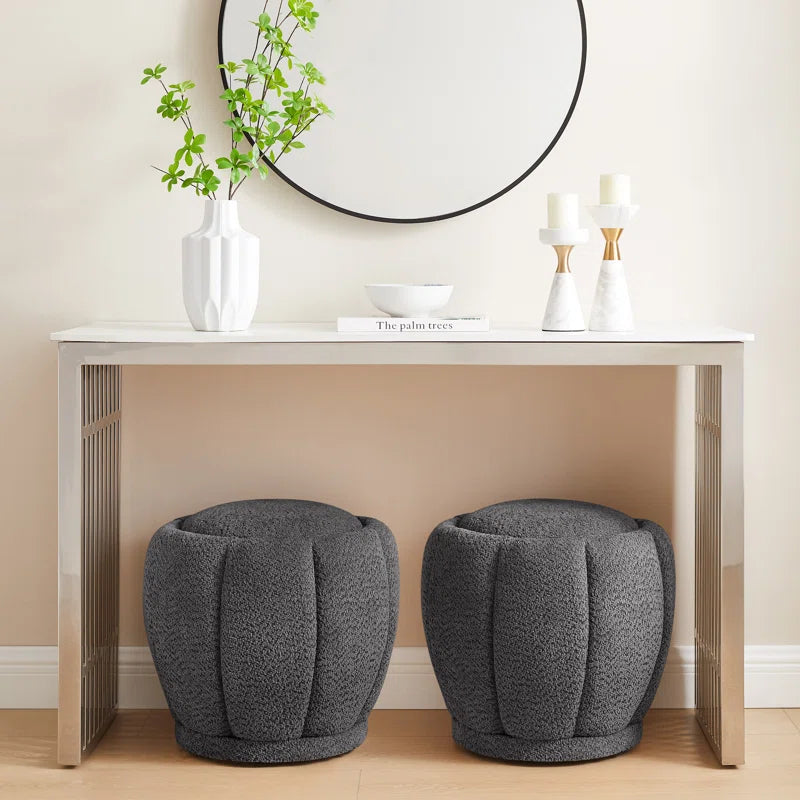 Kallo Upholstered Swivel Ottoman