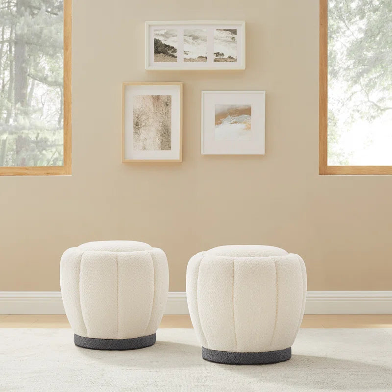 Kallo Upholstered Swivel Ottoman